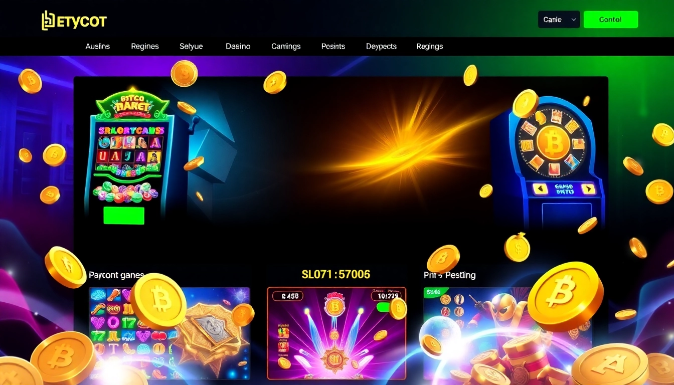 CK999 game colorful slot machines and crypto casino interface for engaging online gaming experience