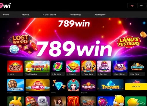 789win online casino platform showcasing popular slot games and live betting features for engaging user experience.