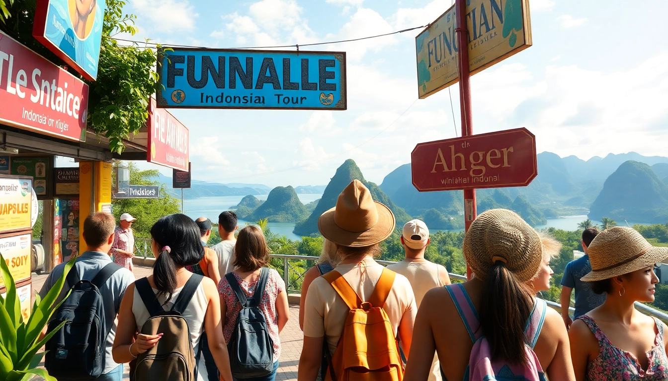 Engaging tour experience in Bali with tourists exploring scenic rice terraces and beaches, capturing Indonesia's beauty.