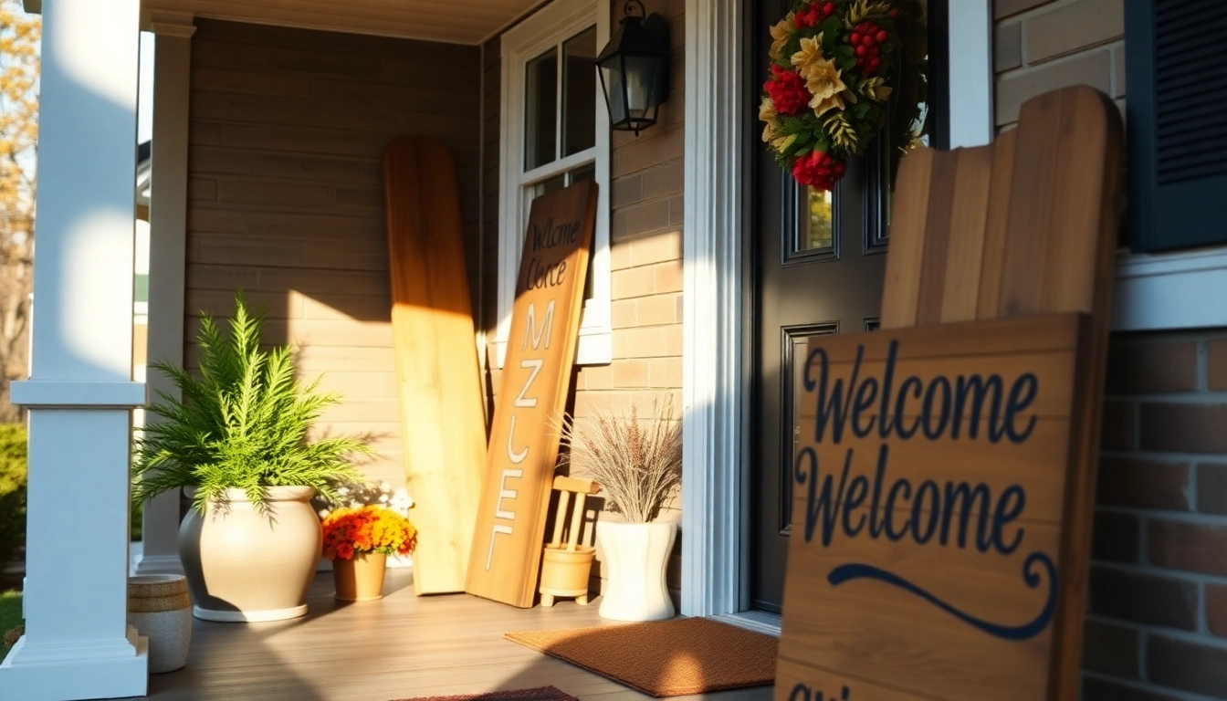 Stylish Welcome Signs to Enhance Your Front Porch and Make a Lasting First Impression