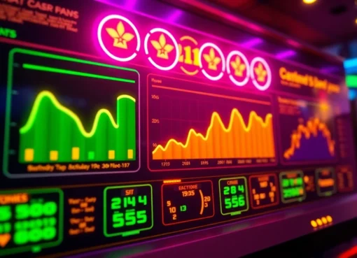Dynamic domain rating increase live dashboard with neon effects