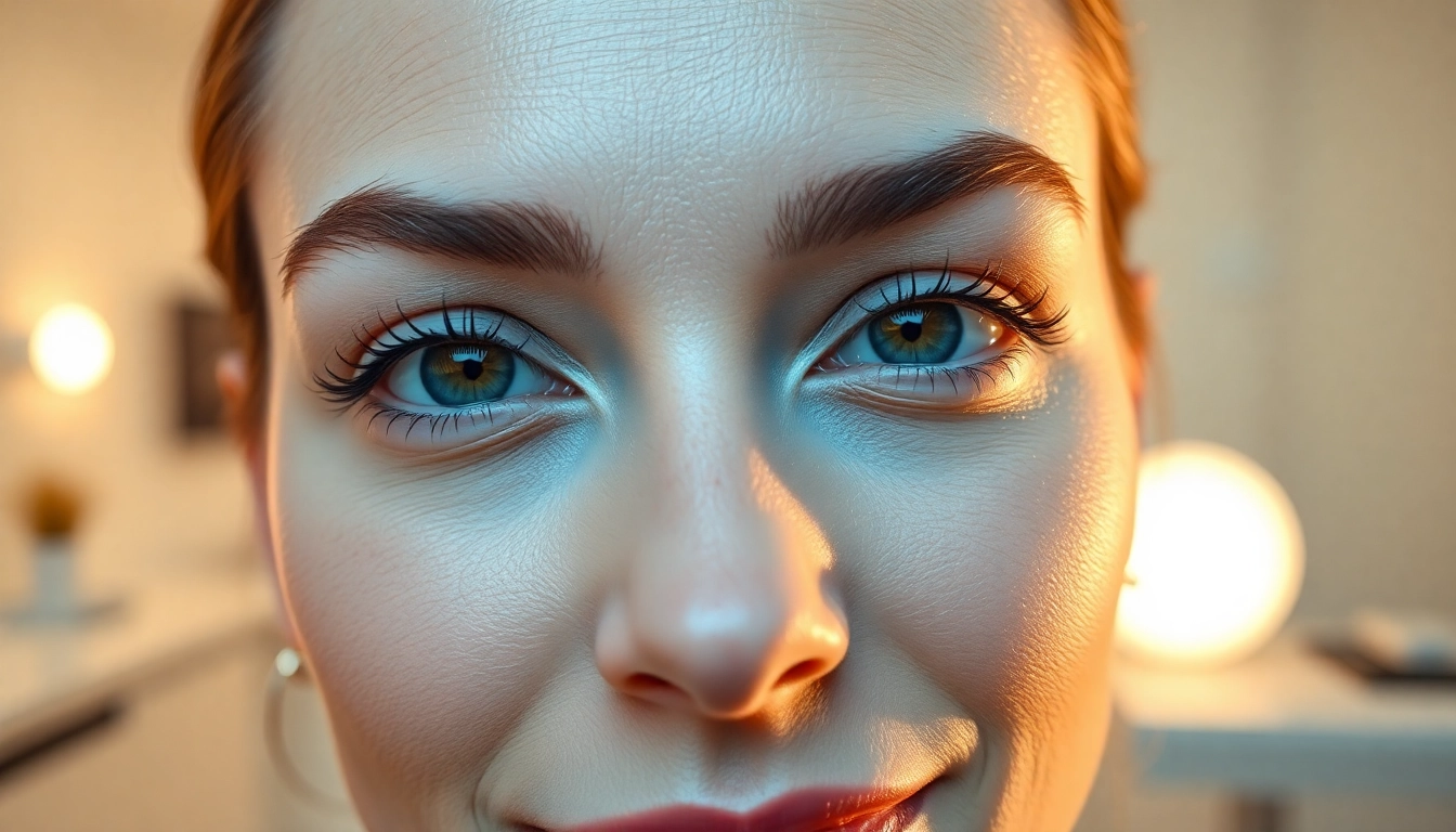 Professional consultation for Oberlidstraffung Zürich with a specialist demonstrating eyelid improvements.
