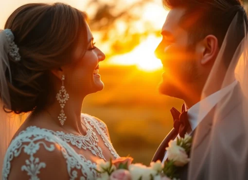 Professional photographe mariages capturing candid moments at a sunny outdoor wedding, emphasizing natural expressions and details.