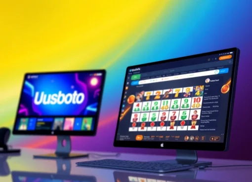 Image showcasing uustoto online gambling interface with vibrant colors and user-friendly design for improved engagement and trust.