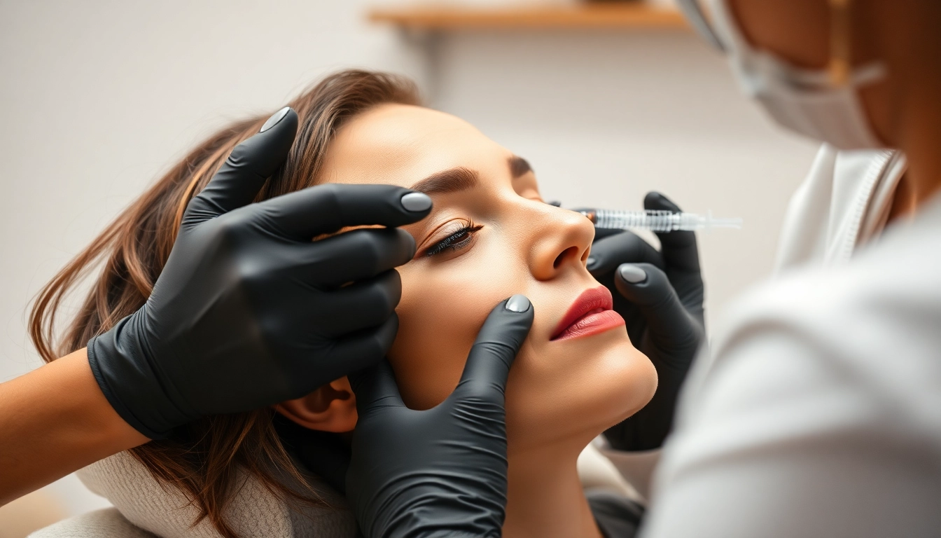 Experienced specialist administering Fettwegspritze Zürich to reduce stubborn fat deposits confidently in a modern clinic setting.