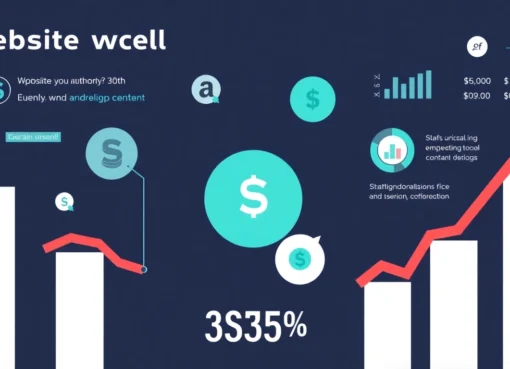 Illustration of a rising graph symbolizing domain rating increase and website authority growth