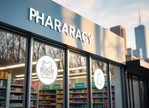 Massachusetts online pharmacy offering discreet medication delivery and crypto payments with a welcoming storefront.