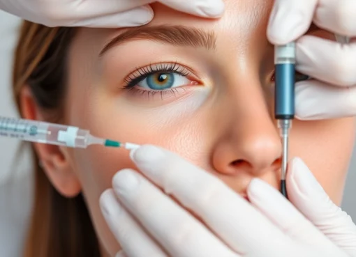 Botox Zürich expert administering facial injection to achieve a natural, youthful look in Zurich clinic setting.