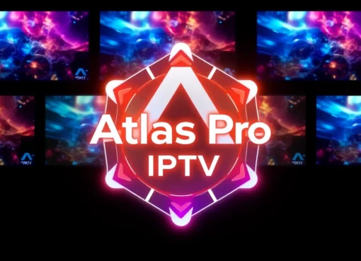 Professional setup of Atlas Pro IPTV streaming service with multiple high-definition screens for seamless viewing experience.