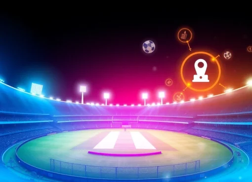 Reddybook online sports betting platform with cricket stadium and digital interfaces showcasing betting services for users.