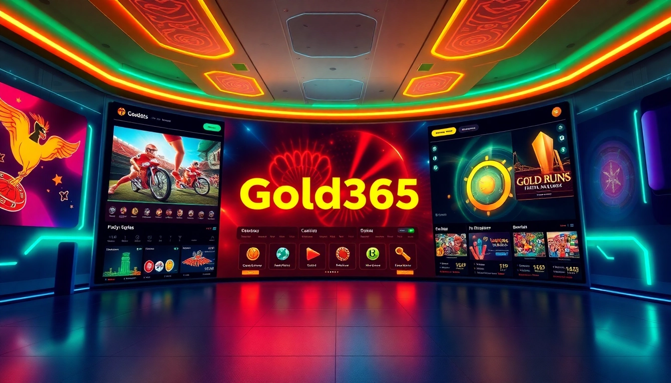 Gold365 online betting platform with sports and casino icons, showcasing user-friendly interface for seamless gaming experience.