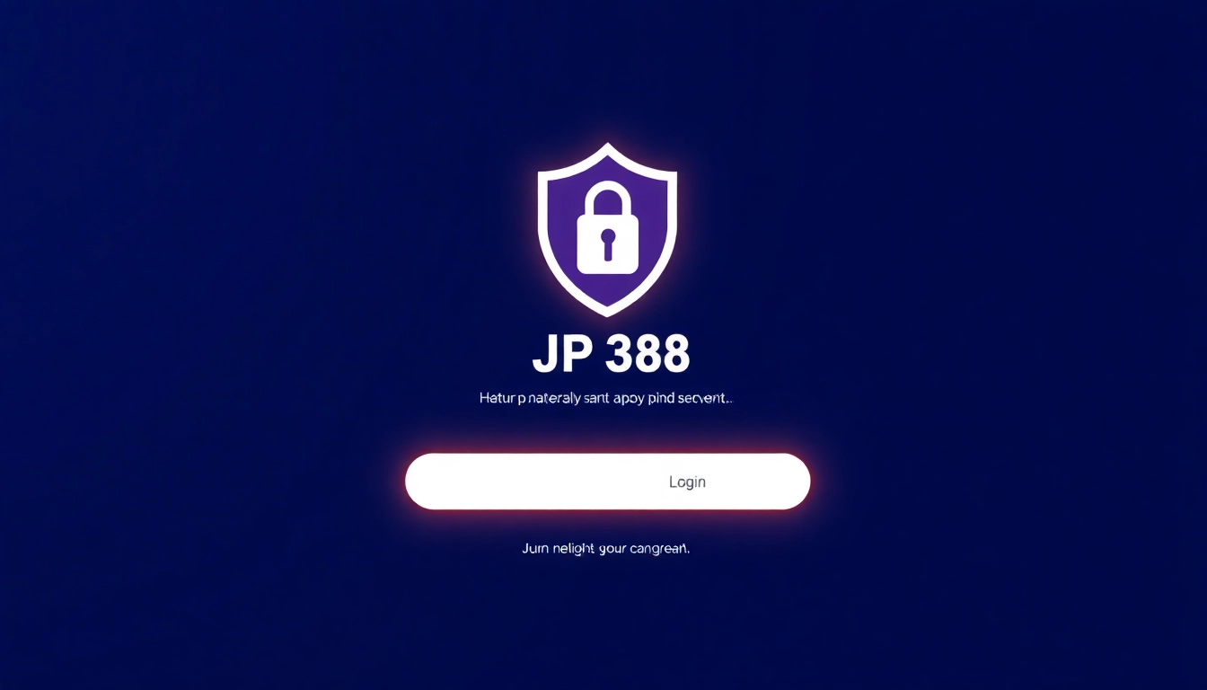 JP368 login page featuring secure access, encrypted connection, and easy navigation for users seeking fast, safe login