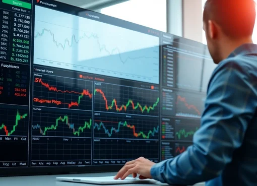 Latest Investment News updates displayed on a digital dashboard with market analysis and