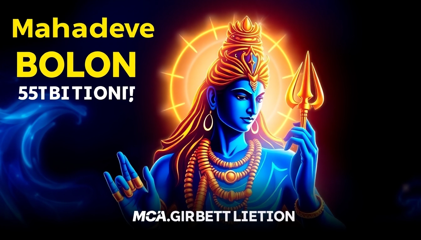 Mahadev book betting platform engaging users with divine Shiva imagery and modern digital