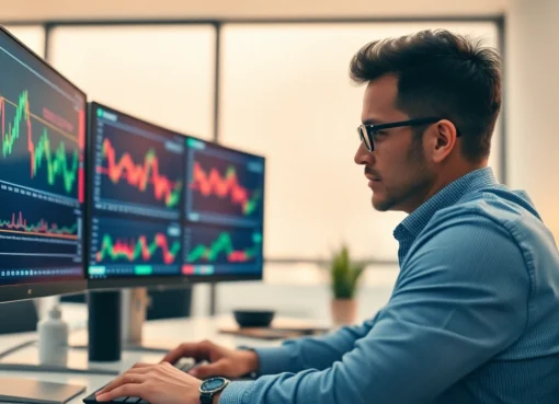 Trading News updates on stock market trends with financial data and charts for investors