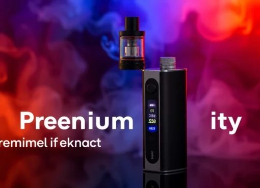 Vape device in vibrant setting showcasing modern technology and rich flavors for adult users