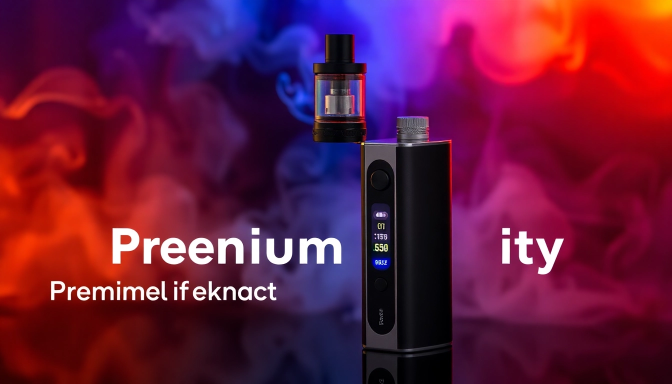 Vape device in vibrant setting showcasing modern technology and rich flavors for adult users