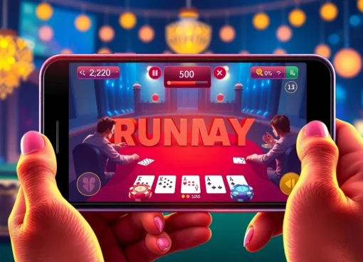 Professional players engaging in pak rummy online game on smartphone, highlighting real money