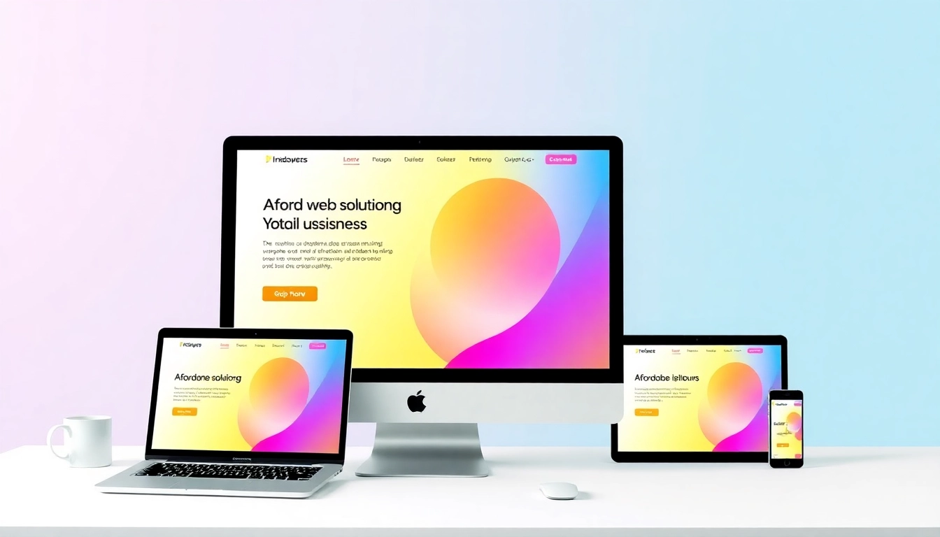 Design of affordable paginas web baratas with responsive layout on multiple devices,
