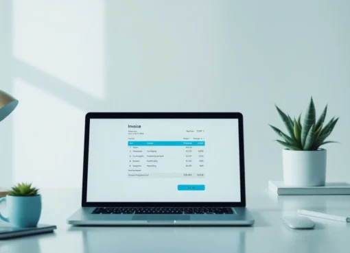 Create a Professional Invoice Generator That Streamlines Your Billing Process Professional invoice generator tool showing customizable invoice templates on a computer screen