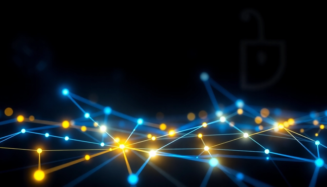Dynamic blockchain network connecting secure digital nodes for modern financial technology solutions